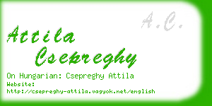 attila csepreghy business card